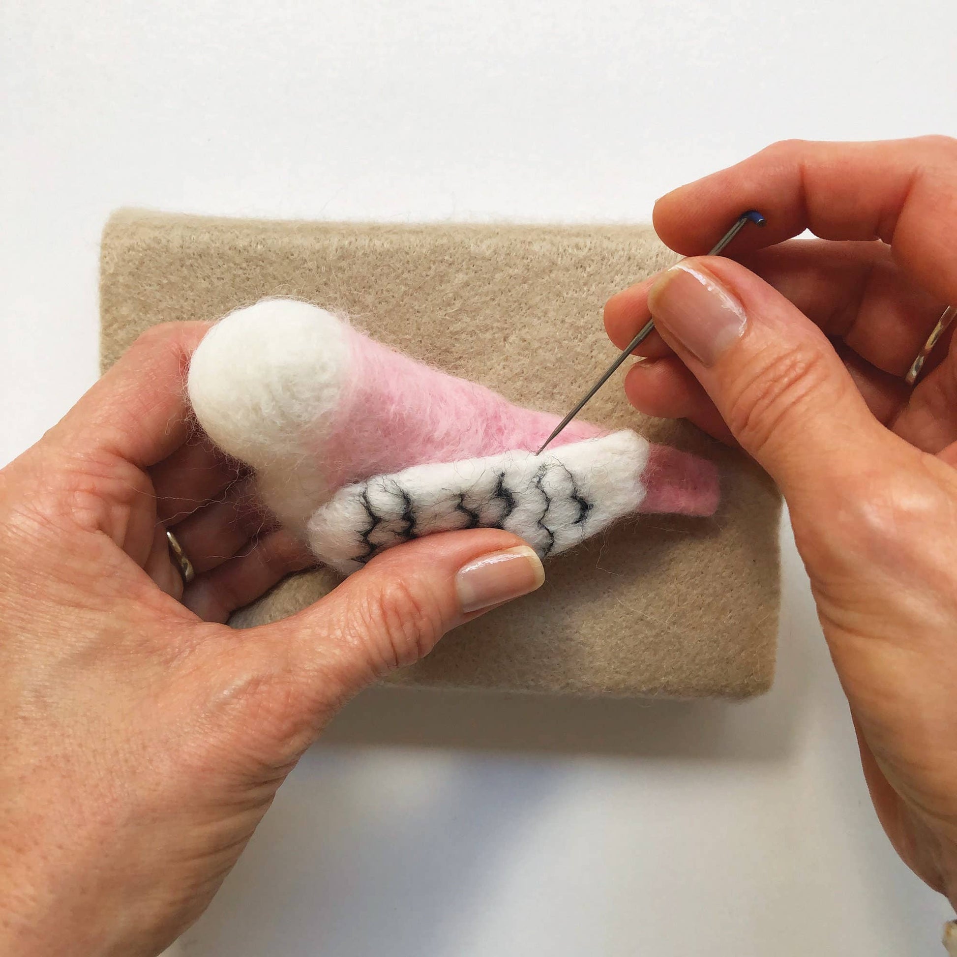 Pink Budgie Needle Felting Kit - Perrymans Books & Gifts