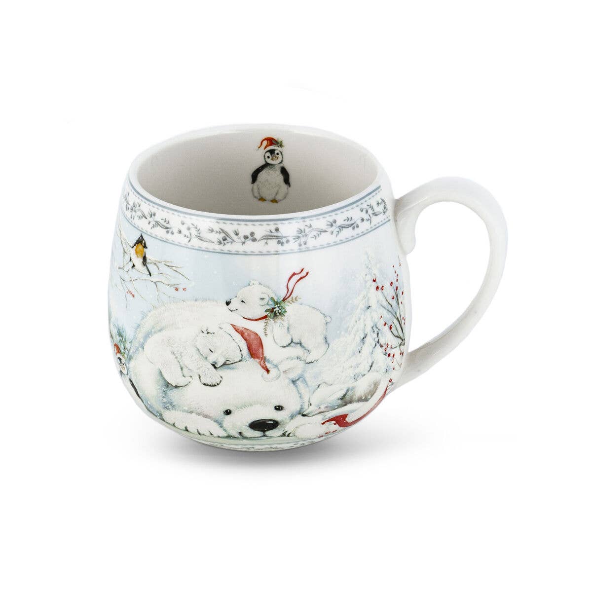 Polar Bear Porcelain Big Belly Mug in Gift Box - Perrymans Books & Gifts