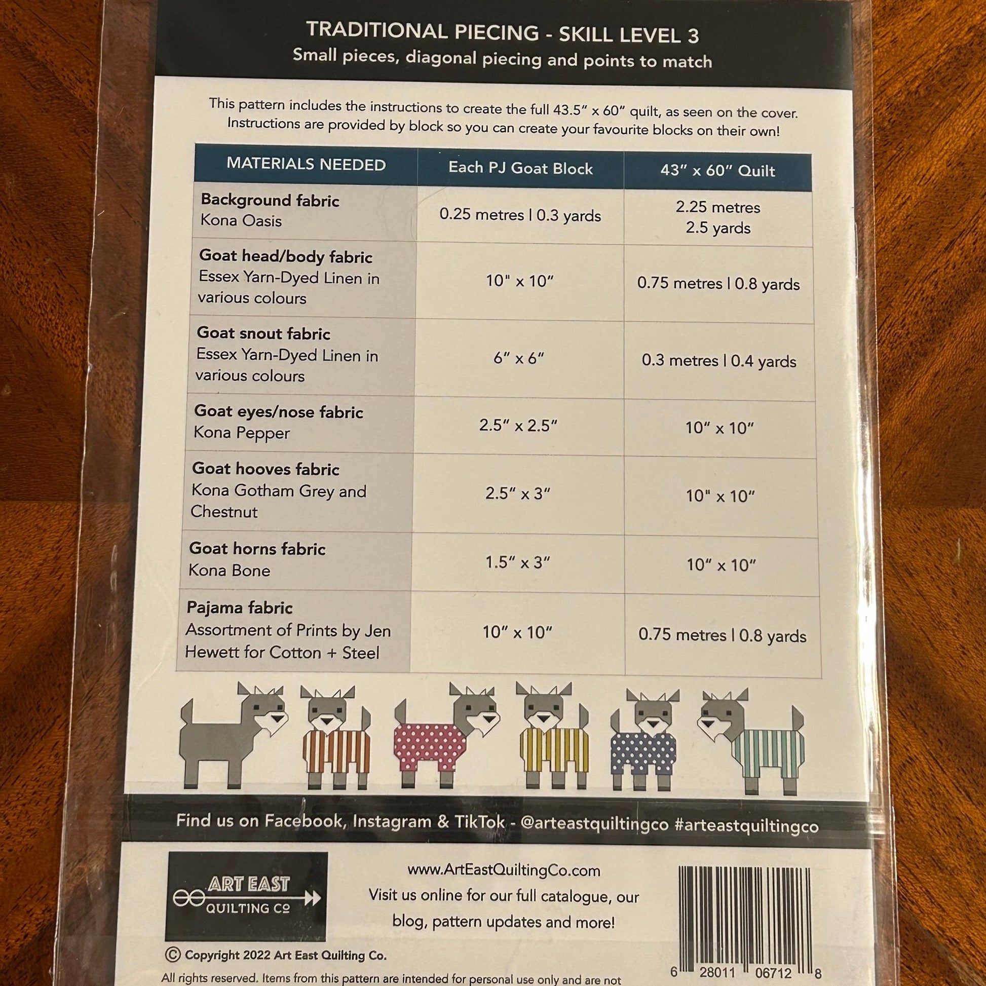 Quilt Pattern - Kidding Around Goats in Pajamas - Perrymans Books & Gifts