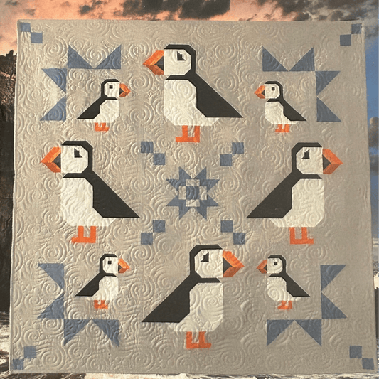 Quilt Pattern - Puffin Star by Art East Quilting Co - Perrymans Books & Gifts