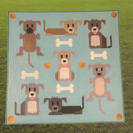 Quilt Pattern - Tail Wags A Puppy Quilt - Perrymans Books & Gifts