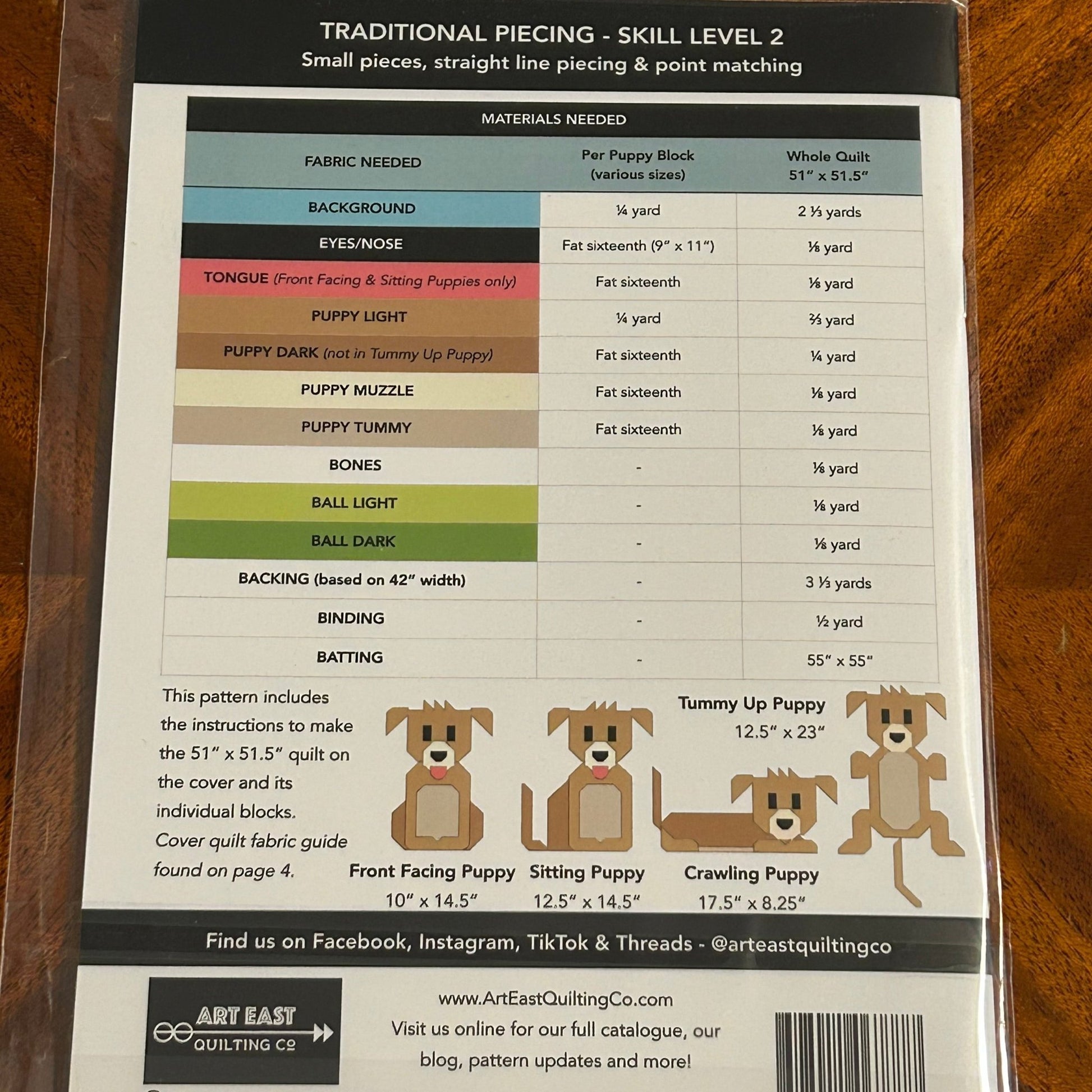 Quilt Pattern - Tail Wags A Puppy Quilt - Perrymans Books & Gifts