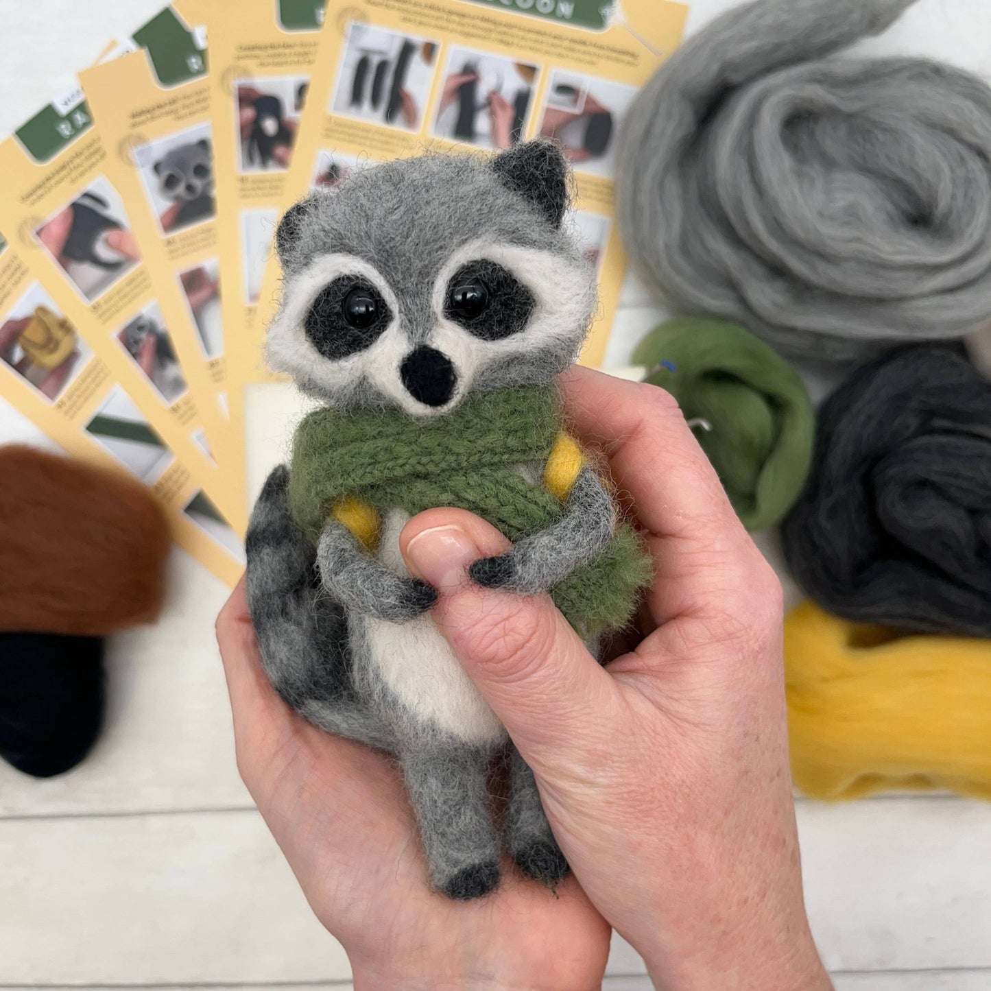 Raccoon Needle Felting Kit - Perrymans Books & Gifts