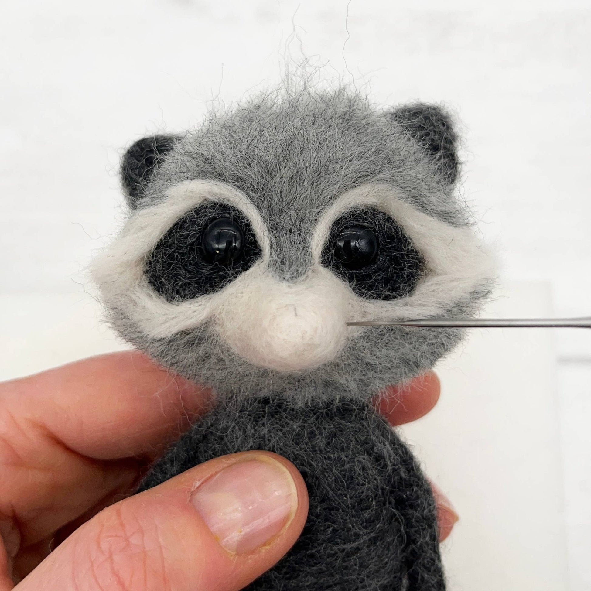 Raccoon Needle Felting Kit - Perrymans Books & Gifts