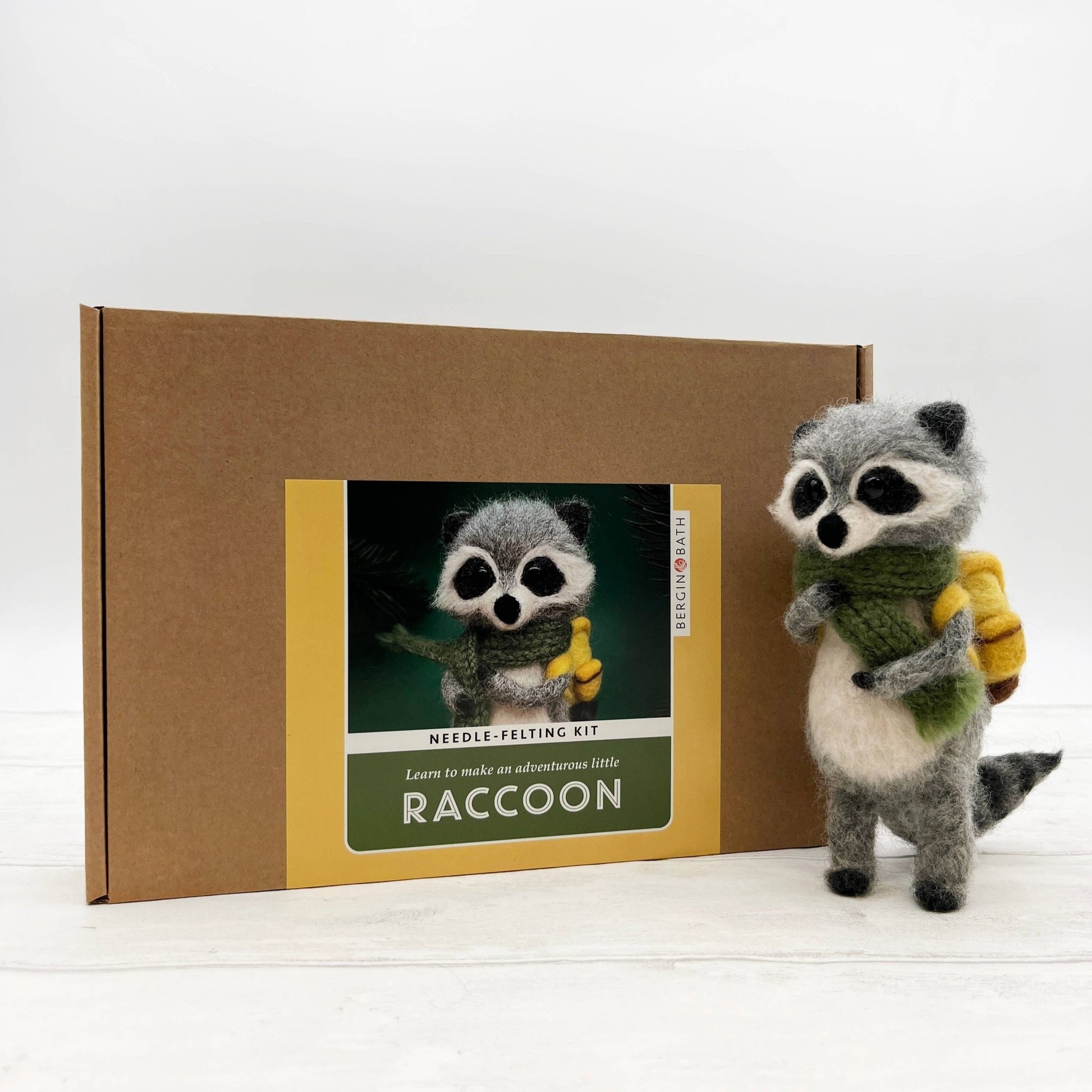 Raccoon Needle Felting Kit - Perrymans Books & Gifts