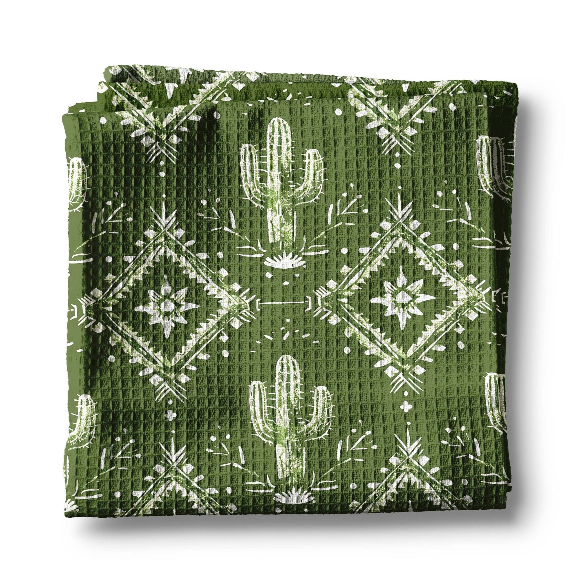 Retro Cactus Southwestern Kitchen Towel - Perrymans Books & Gifts