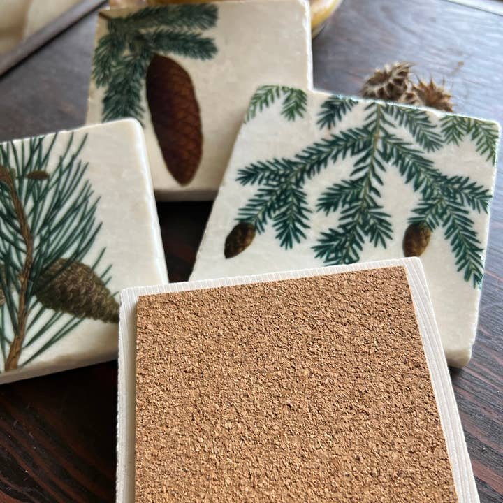 Stone Coasters - Tiny Works of Art from The Painted Lily - Perrymans Books & Gifts