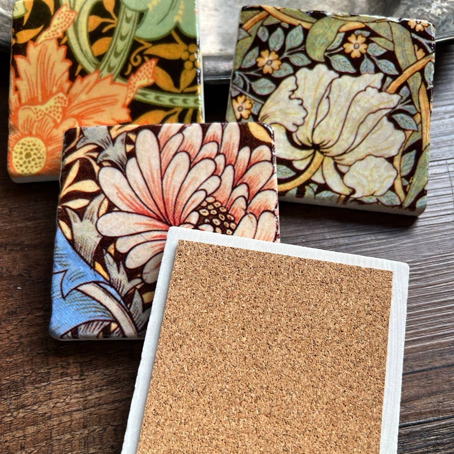 Stone Coasters - Tiny Works of Art from The Painted Lily - Perrymans Books & Gifts