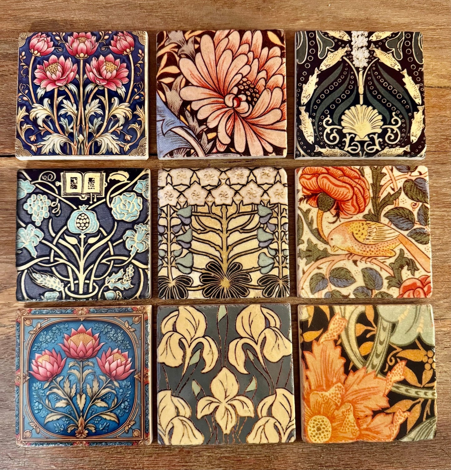 Stone Coasters - Tiny Works of Art from The Painted Lily - Perrymans Books & Gifts