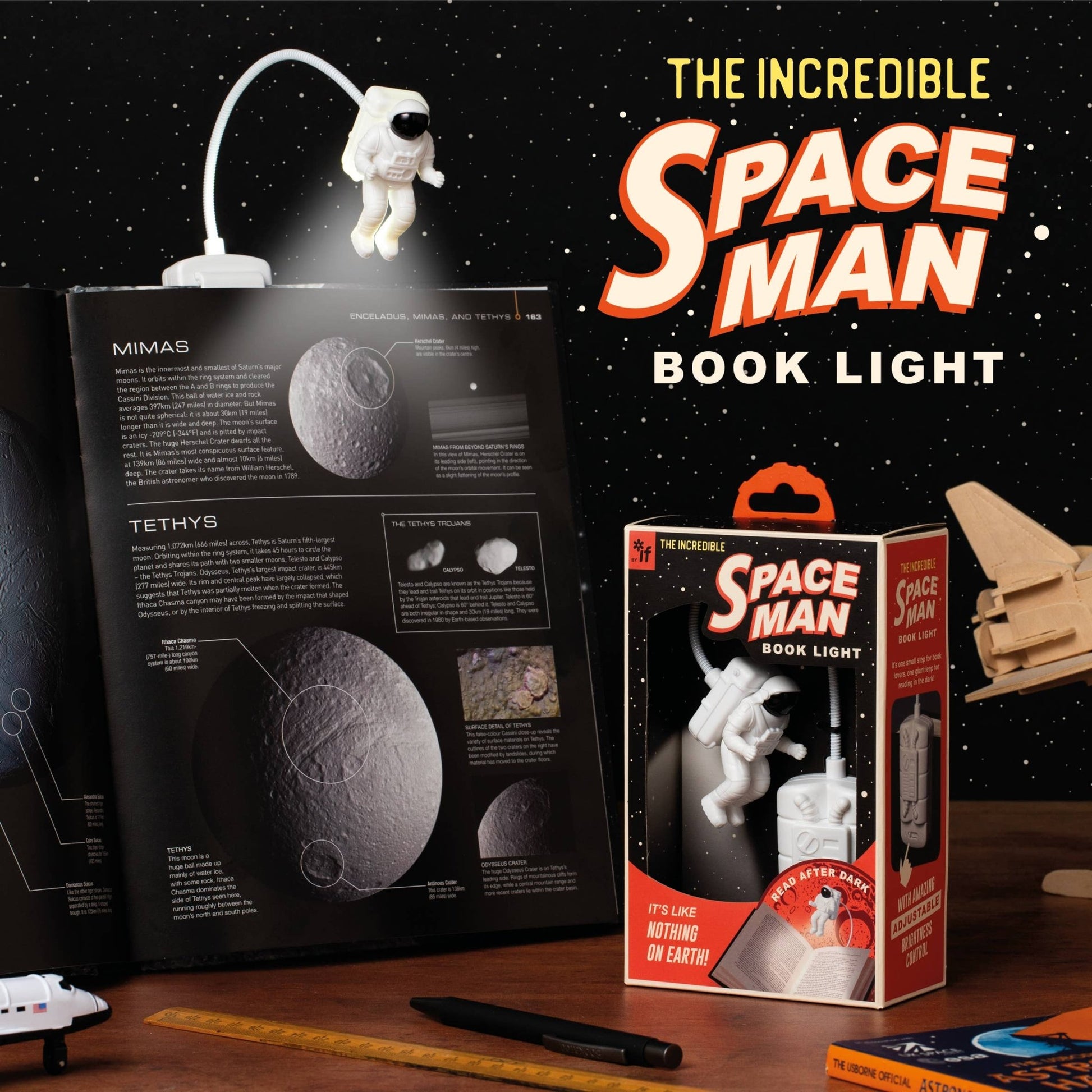 The Incredible Spaceman Book Light - Perrymans Books & Gifts