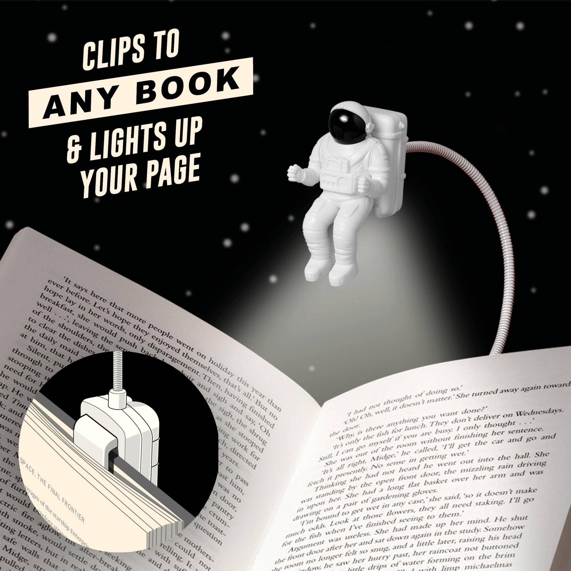 The Incredible Spaceman Book Light - Perrymans Books & Gifts