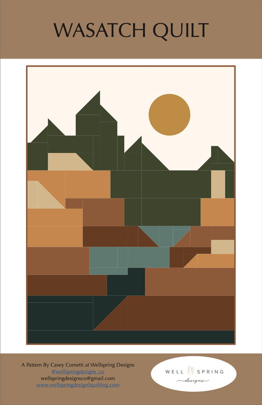 Wasatch Quilt - Paper Pattern by Wellspring Designs - Perrymans Books & Gifts