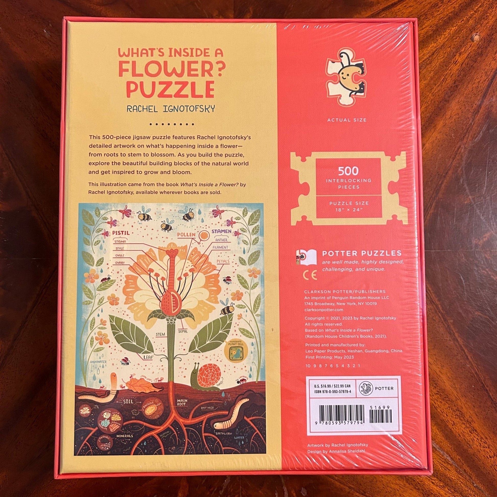 What's Inside A Flower Puzzle - Art Inspired - Rachel Ignotofsky - Perrymans Books & Gifts