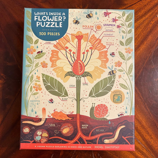 What's Inside A Flower Puzzle - Art Inspired - Rachel Ignotofsky - Perrymans Books & Gifts