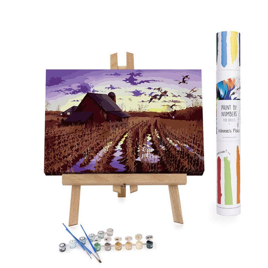 Winnie's Picks - Farm Sunset Paint - by - Numbers Kit - 2024 Fall Collection - Perrymans Books & Gifts