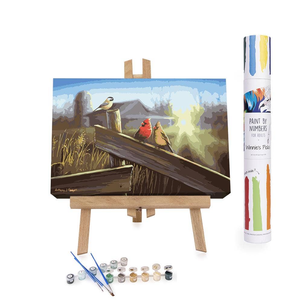 Winnie's Picks - Morning Song Paint - by - Numbers Kit - 2024 Fall Home Decor - Perrymans Books & Gifts