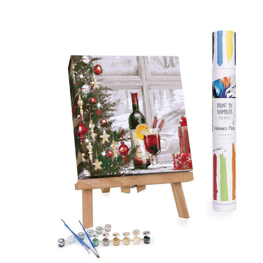 Winnie's Picks - Mulled Wine at Christmas - DIY Paint by Numbers Kit - Perrymans Books & Gifts